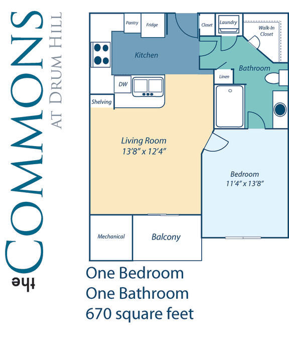 Floor Plans of The Commons At Drum Hill in Chelmsford, MA